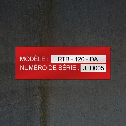 Plaques identification personnalisees pour materiel et equipements professionnels