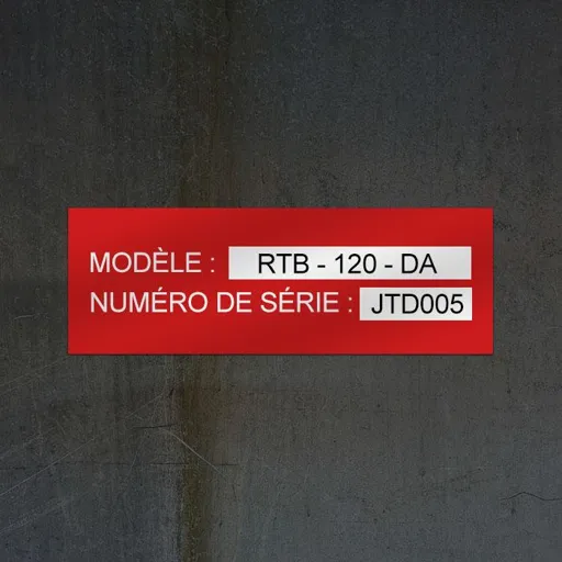 Plaques d'identification