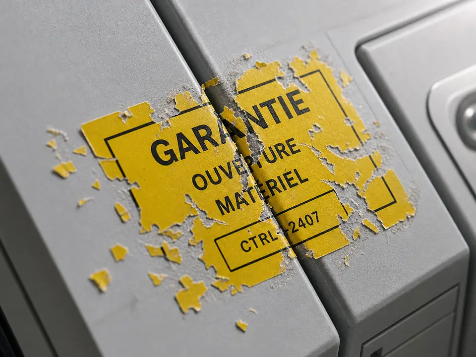Autocollant ultradestructible pour contrôle de sécurité