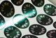 Autocollants aspect argent brillant