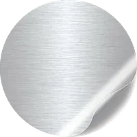Support Aluminium brossé pour impression d'autocollants
