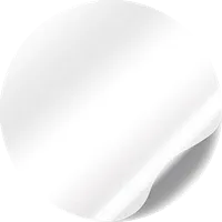 Support Vinyle blanc brillant pour impression d'autocollants