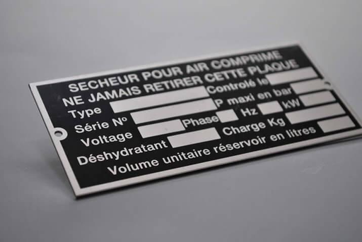 Plaque aluminium professionnelle sur mesure
